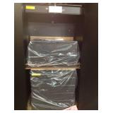 Husky 3-Piece Heavy Duty Welded Steel Garage Storage System in Black (64 in. W x 81 in. H x 24 in. D) some dents review pictures not used open box