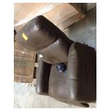 37 in. Width Big and Tall Brown Faux Leather Lift Recliner see pictures