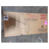Flame 42 in. Wall-Mounted Automatic Constant Temperature Electric Fireplace Insert