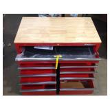 Husky 46 in. W x 24.5 in. D 9-Drawer Gloss Red Deep Tool Chest Mobile Workbench