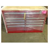 Husky 46 in. W x 24.5 in. D 9-Drawer Gloss Red Deep Tool Chest Mobile Workbench