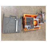 Ridgid 12 Amp Corded 8 in. Tile Saw missing stand used in working condition see pictures