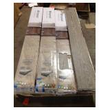 6 boxes of Livingproof Amherst Oak 8.7 in. W x 72 in. L Luxury Vinyl Plank Flooring (26 sq. ft. / case) see pictures