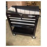 Husky 33 in. W 4-Drawer Mechanics Tool Utility Cart in Gloss Black customer returns see pictures