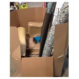 Gaylord with assorted Flooring/Rug items customer returns  see pictures