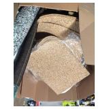 Gaylord with assorted Flooring/Rug items customer returns  see pictures