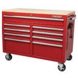 Husky 46 in. W x 24.5 in. D 9-Drawer Gloss Red Deep Tool Chest Mobile Workbench