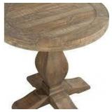 MSV Napa Reclaimed Natural Round End Table not used see pictures