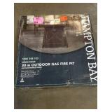Hampton Bay Crossridge 50,000 BTU Antique Bronze Finish Gas Fire Pit open box not used