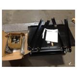 Husky  33 in 4-Drawer Mechanics Cart with Extended Side Table and Bottle Tray open box customer returns see pictures