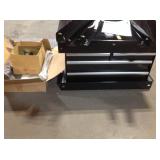 Husky  33 in 4-Drawer Mechanics Cart with Extended Side Table and Bottle Tray open box customer returns see pictures
