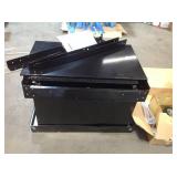 Husky  33 in 4-Drawer Mechanics Cart with Extended Side Table and Bottle Tray open box customer returns see pictures