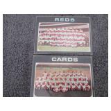 54. 5 1971 Topps Team Cards...