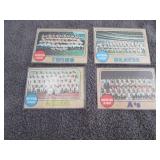 125. 4 1968 Topps Team Cards...