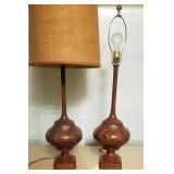 MCM Mosaic Adorned Ceramic Table Lamps