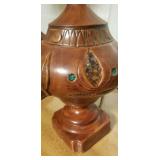 MCM Mosaic Adorned Ceramic Table Lamps