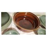 Red Wing Village Green Oven Ware with 4 Additional Pieces