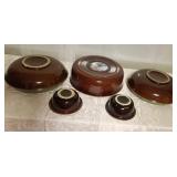 Red Wing Village Green Oven Ware with 4 Additional Pieces