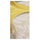 Vintage Yellow Glaze with Gold Pottery  ~ Lilies no. 806