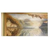 Original Oil on Board Landscape Art Konigssee Lake, signed