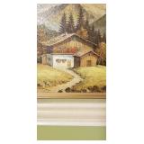Original Oil on Board Landscape Art of the Kaiser Mountains