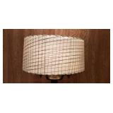 Retro Fiberglass Drum Lamp Shade