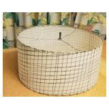 Retro Fiberglass Drum Lamp Shade