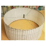 Retro Fiberglass Drum Lamp Shade
