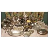 Huge Collection of Silverplate Serving Pieces