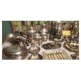 Huge Collection of Silverplate Serving Pieces