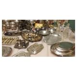 Huge Collection of Silverplate Serving Pieces