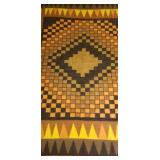 West German Retro Geometric Nap Blanket