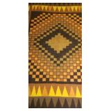 West German Retro Geometric Nap Blanket