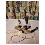Collection of Carved Horn Decor