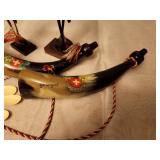 Collection of Carved Horn Decor