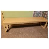 Inspiration Collection Bright Blonde Bench by Drexel