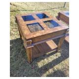MCM Glass Pane Side Tables