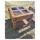 MCM Glass Pane Side Tables