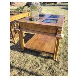 MCM Glass Pane Side Tables