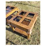 MCM Glass Pane Side Tables