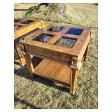 MCM Glass Pane Side Tables