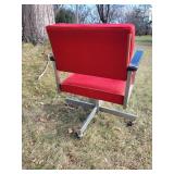 MCM Red Rolling Office Chair