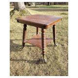Vintage Claw Foot Side Table