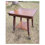 Vintage Claw Foot Side Table