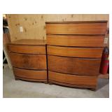Bow Front Three Piece Bedroom Set