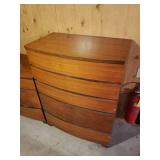 Bow Front Three Piece Bedroom Set