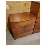 Bow Front Three Piece Bedroom Set