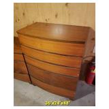 Bow Front Three Piece Bedroom Set