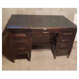 Immense Oak Hideaway Desk