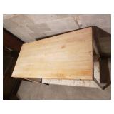 Distressed Oak Top Workshop Table